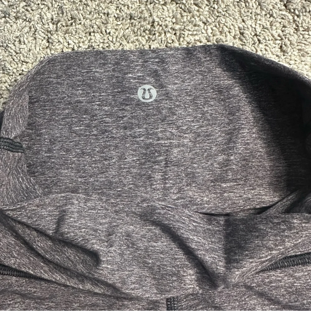 Lululemon Wunder Under Pant leggings 2 gray roll over full length yoga high low